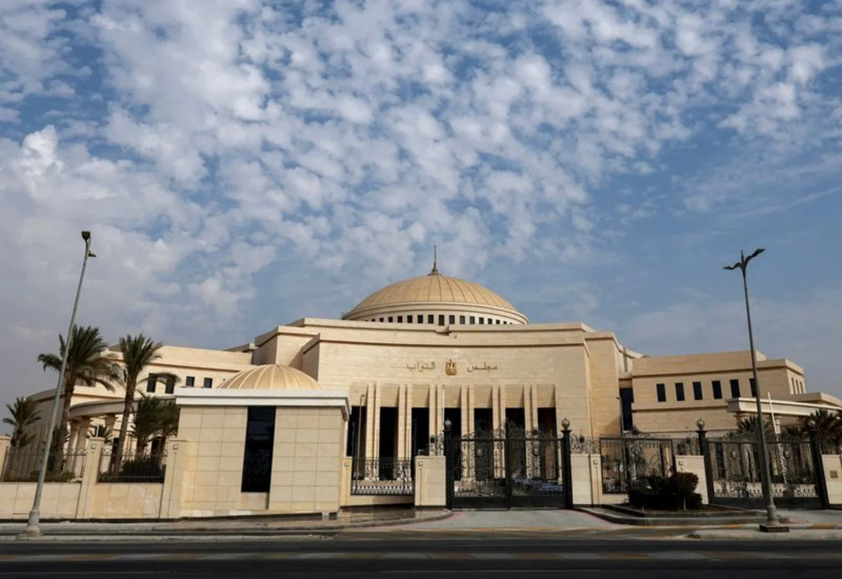 The Egyptian Parliament building in the New Administrative Capital, east of Cairo.