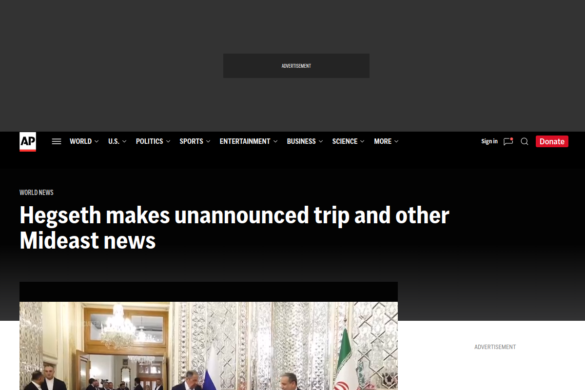 Source image from Associated Press: Middle East developments: food aid cuts, settler arrests and Hegseth visit